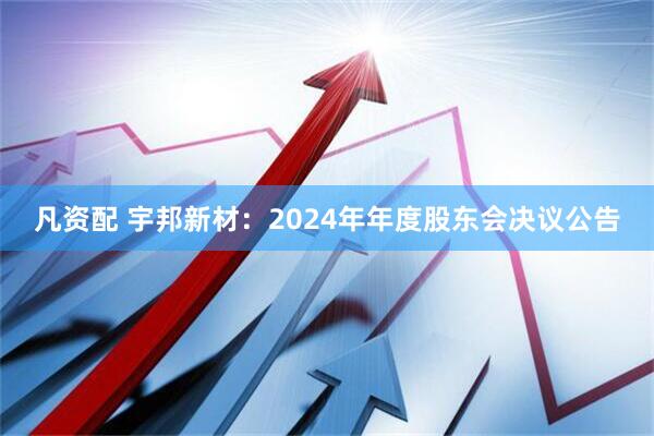 凡资配 宇邦新材：2024年年度股东会决议公告
